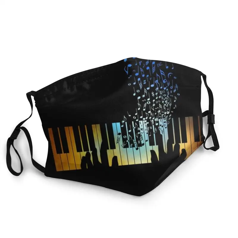 

Hands Playing On Piano Keyboard Mask Reusable Music Teacher Pianists Face Mask Protection Cover Respirator Mouth-Muffle
