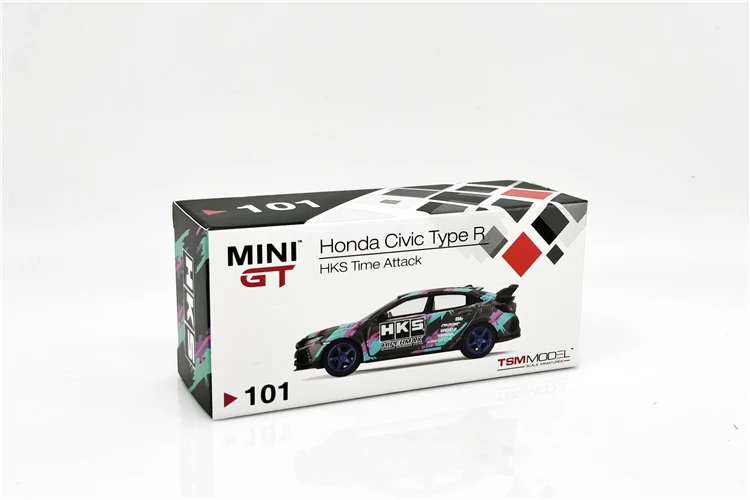 

MINI GT 1:64 Honda Civic Type R HKS 2018 Time Attack LHD Diecast Model Car