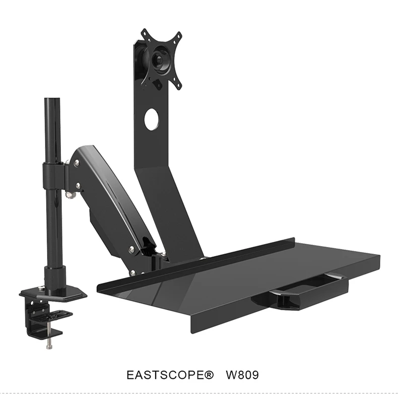 Настольный держатель с полным движением Erogonomic Sit Stand компьютерный монитор + для