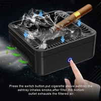 portable ashtray usb rechargeable smokeless ashtray secondhand smoke air filter purifier home office car holder air purifier