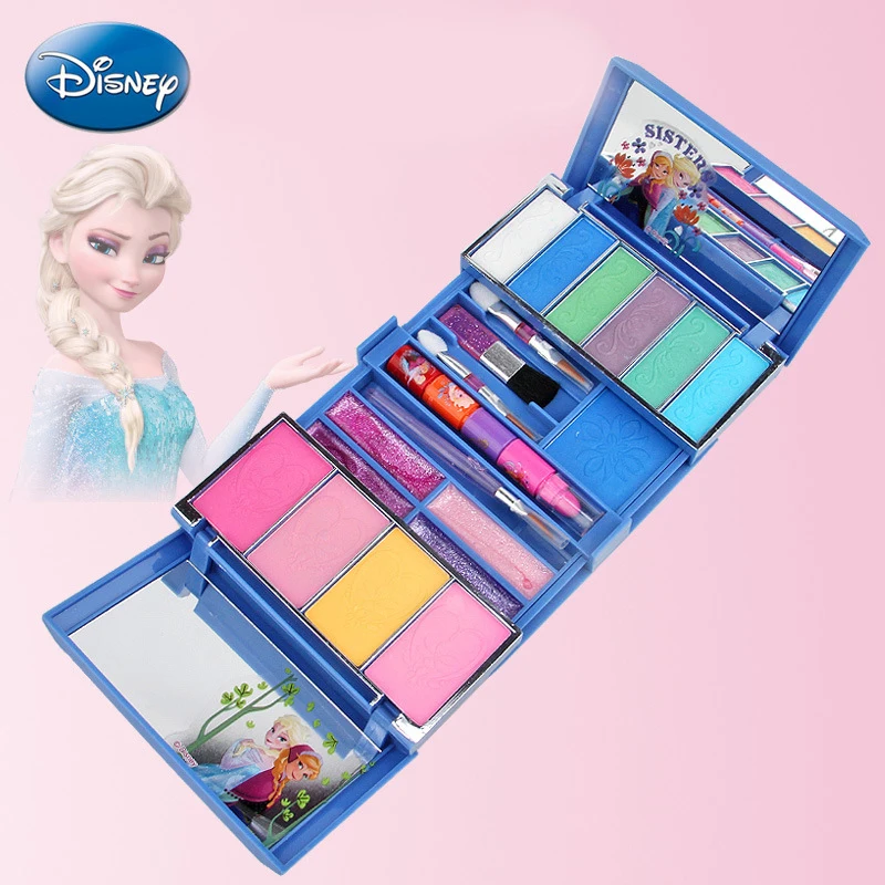 

Girls princess Frozen Disney Makeup Toy set Disney Elsa Anna Kids Girls Pretend Play toys Birthday Gift