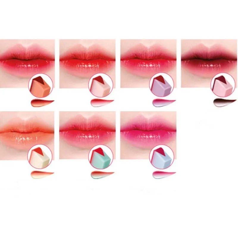 1 шт. профессиональная двухцветная губная помада с двойным градиентом