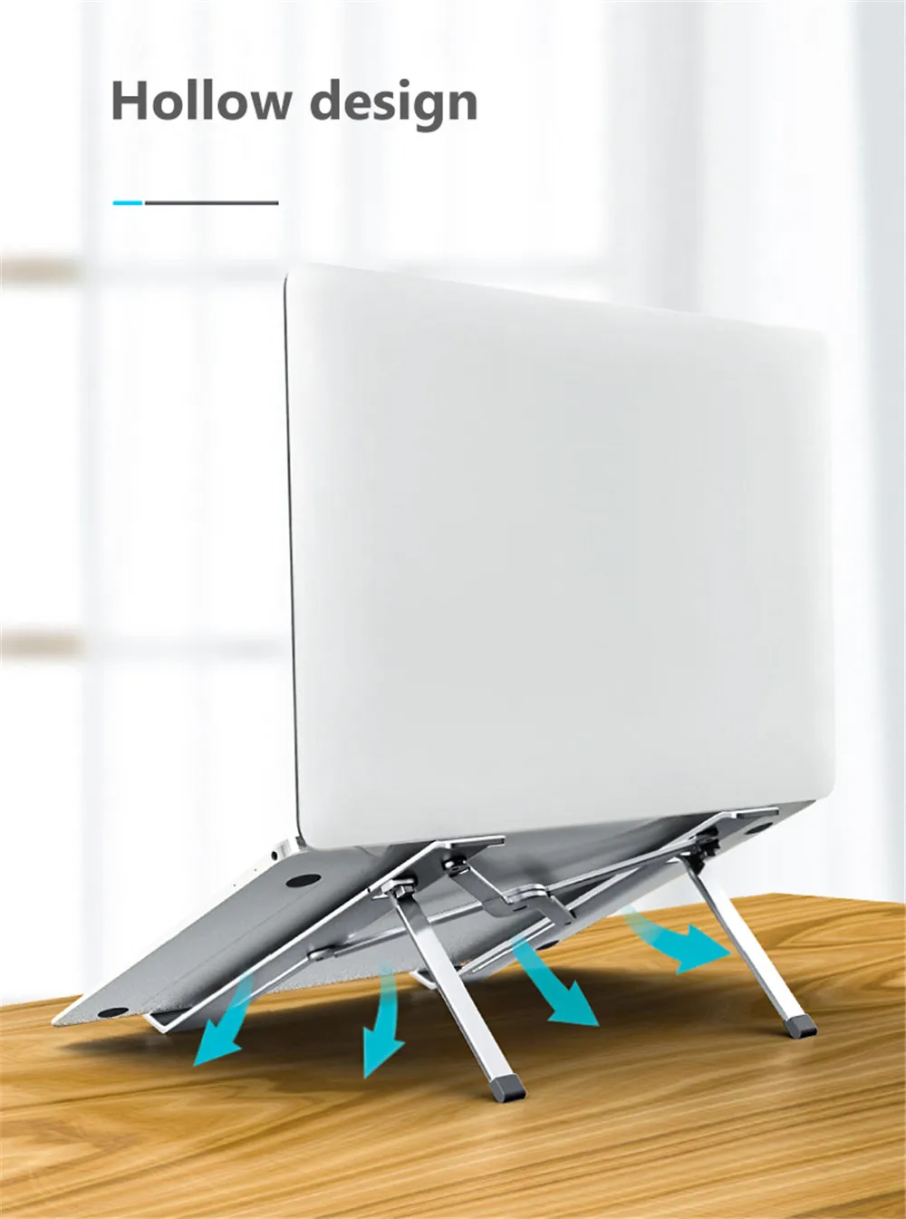 Портативная подставка для ноутбука, складная подставка для ноутбука Macbook Air Pro retina, подставка для ноутбука из алюминиевого сплава, охлаждающий кронштейн для компьютера
