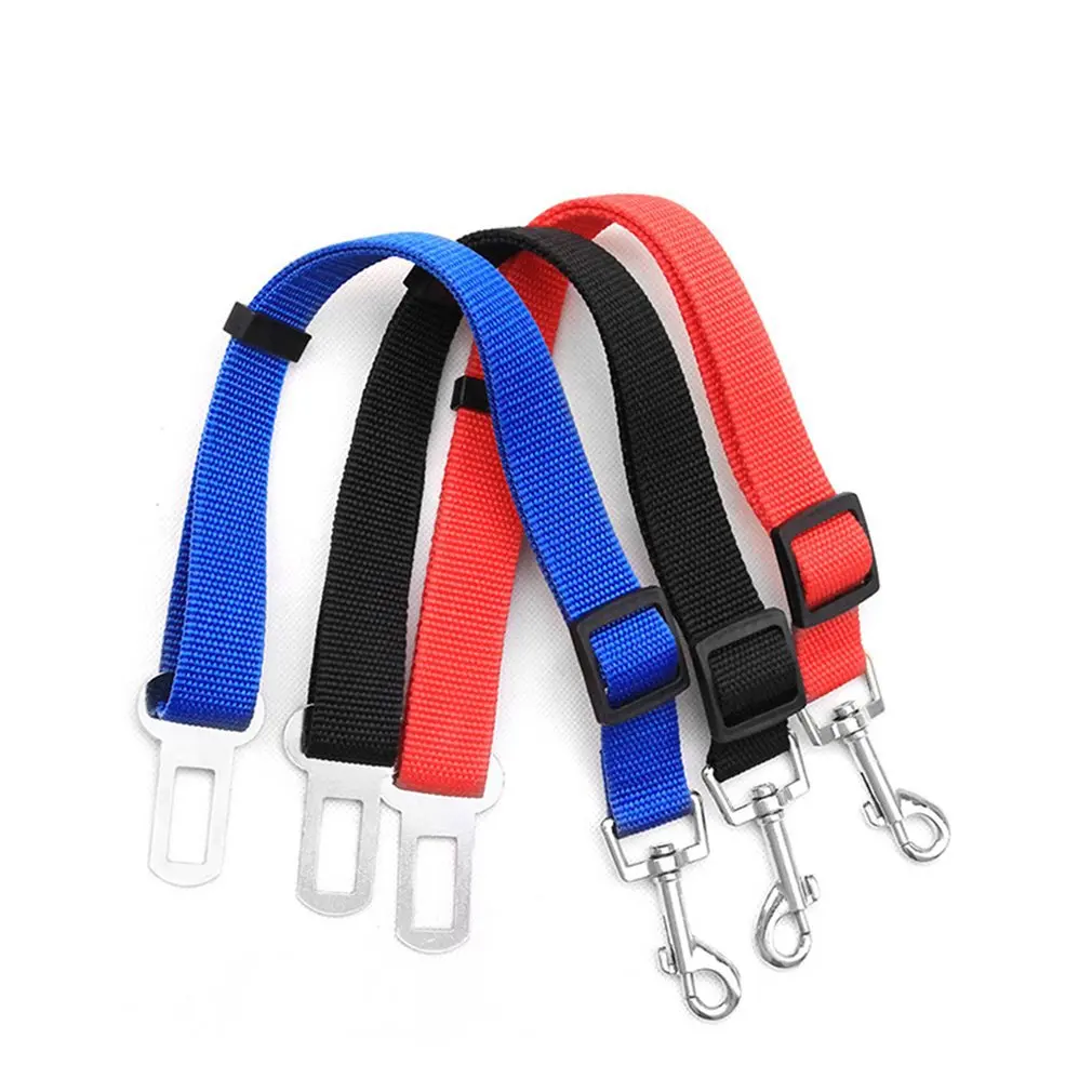 

Pet Dog Cat Car Seat Belt Adjustable Harness Seatbelt Lead Leash For Small Medium Dogs Travel Clip Pet Supplies