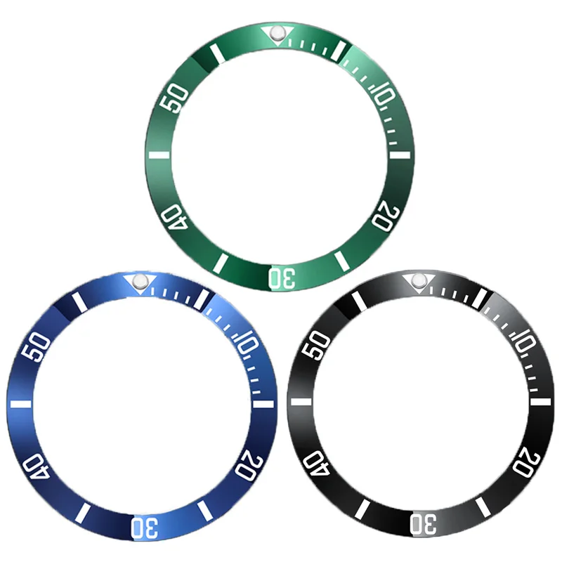 

Watch parts Black/Blue/Green Watches Replace Accessories 38mm Ceramic watch Bezel Insert For 40mm Automatic Mens watch