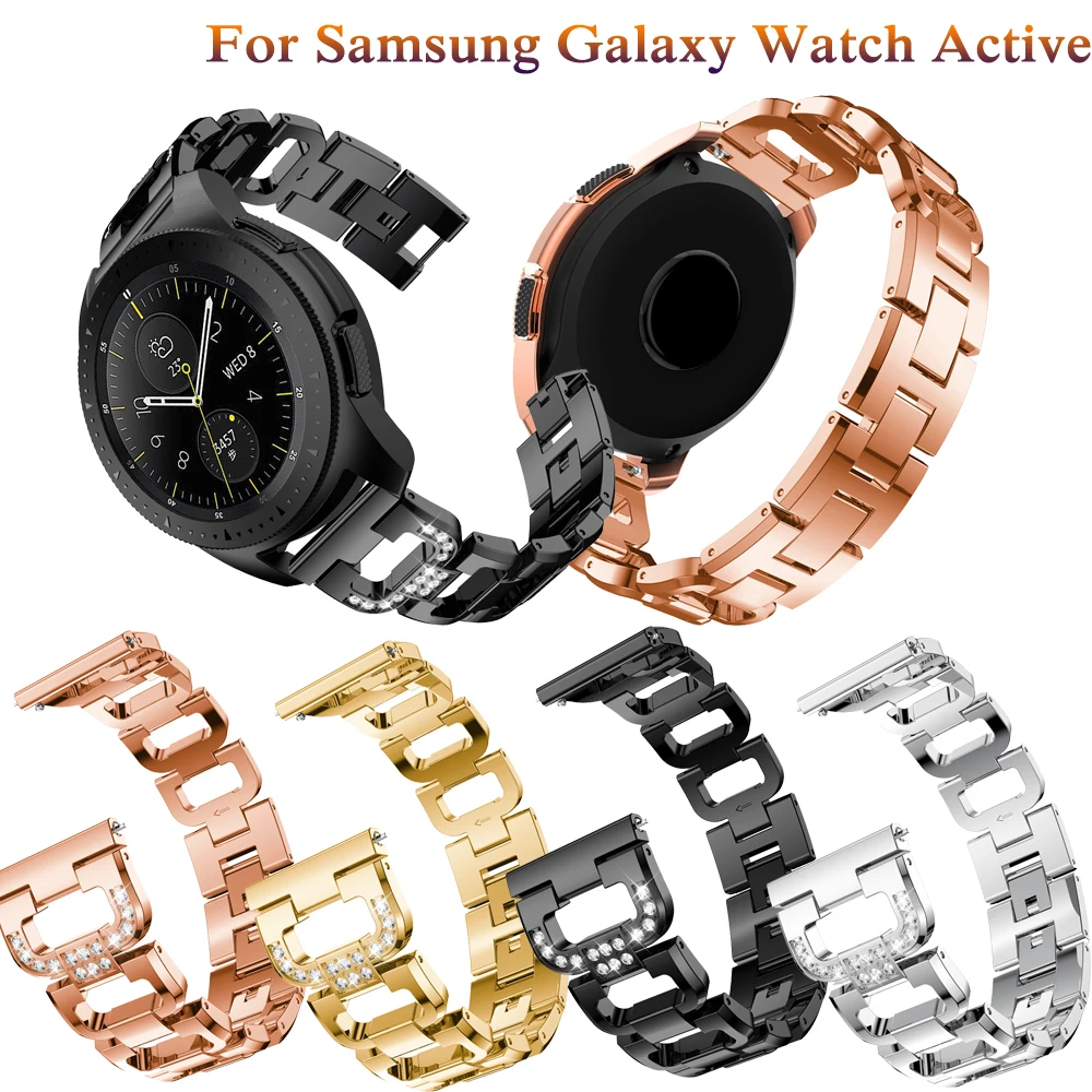 

Алмазный ремешок 20 мм для Galaxy Watch Active 42 мм модный спортивный сменный Браслет аксессуар для часов Samsung Gear S2