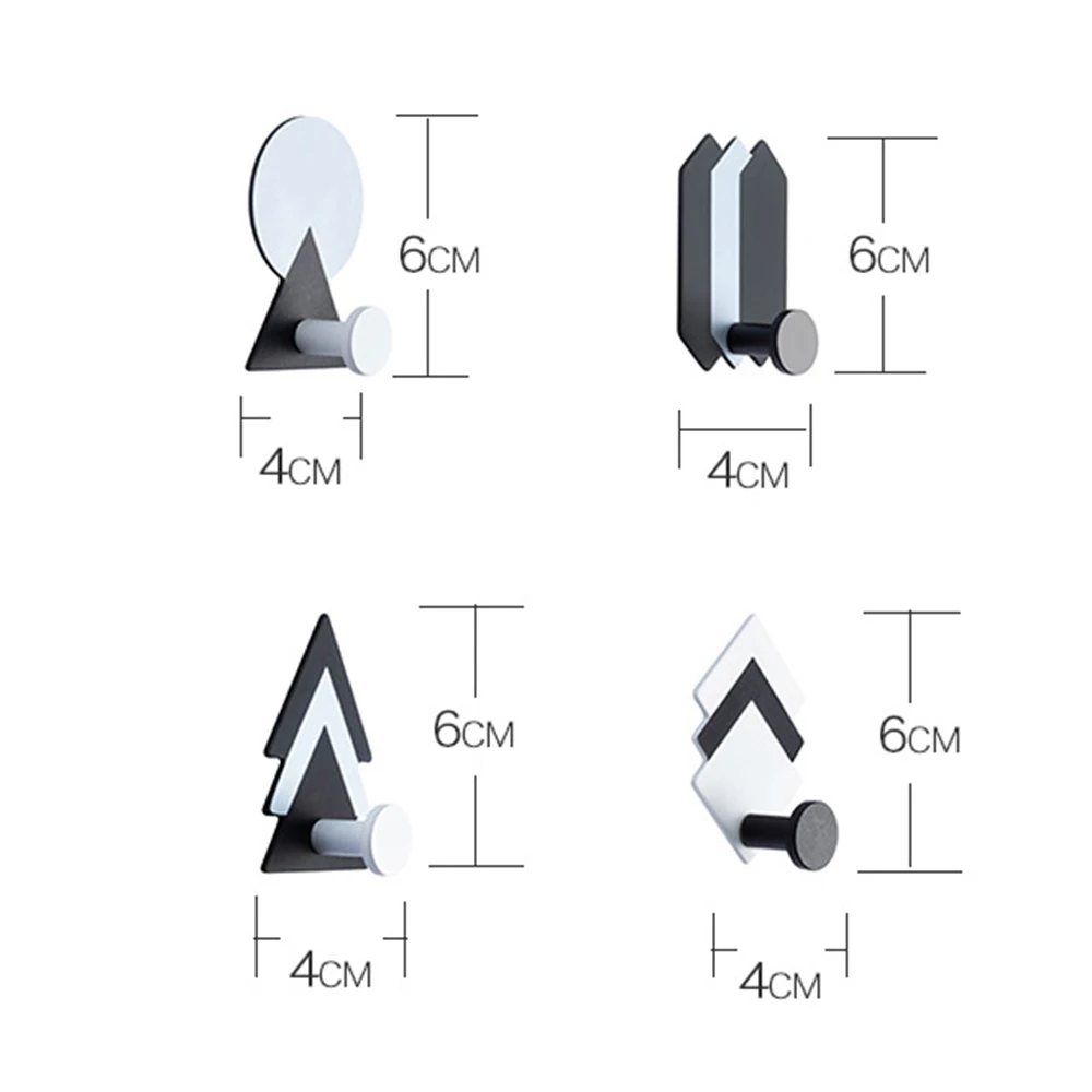 Крючок для одежды в скандинавском стиле вешалка геометрической формы кухни и