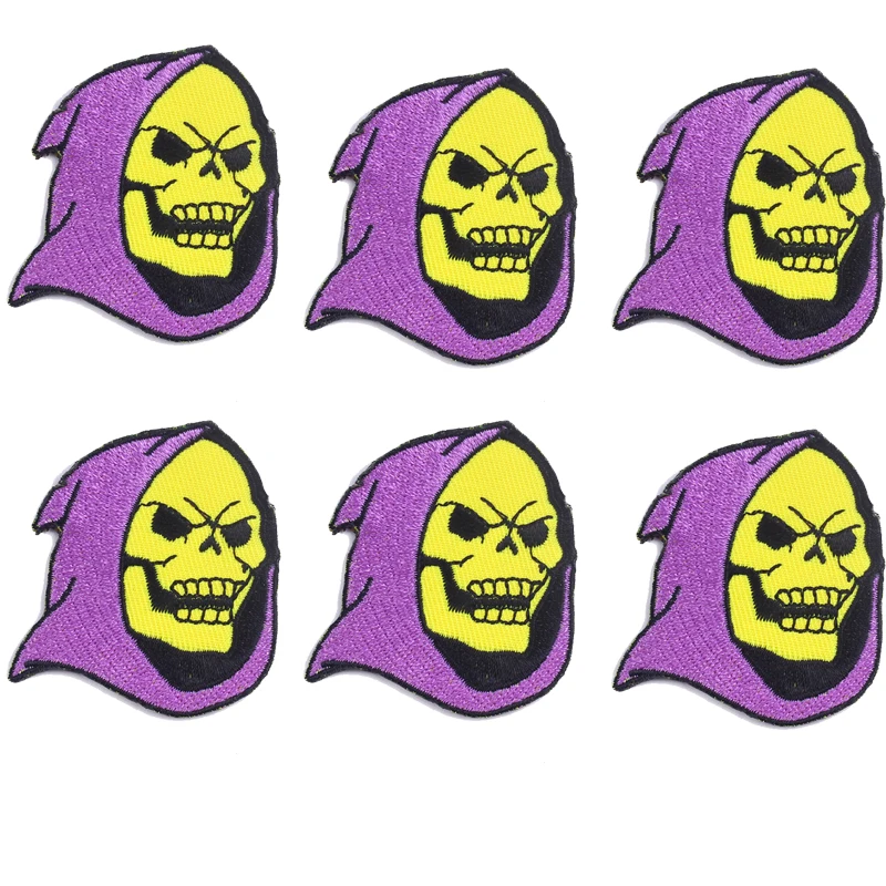 10 шт./лот патчи в стиле панк с вышивкой помощью утюга Пришивные аппликации виде