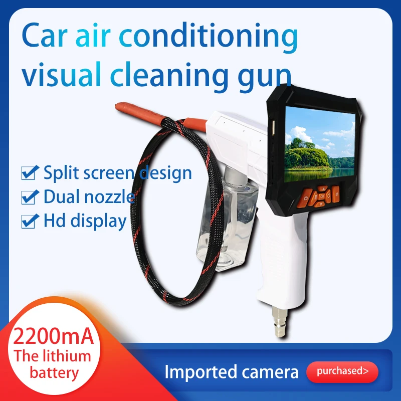 

4.3 Inch Air Conditioner Cleaning Endoscope Spraying Visual Borescope Camera Inspection AV Handheld Endoscope