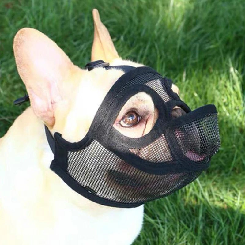 Мордочка для домашних питомцев регулируемая дышащая сетчатая маска