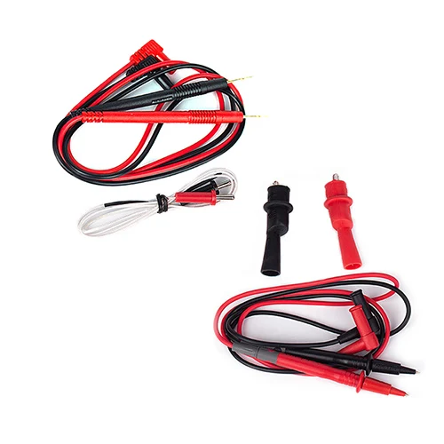 TEST LEAD HONEYTEK True RMS мультиметр Цифровой Профессиональный конденсатор Тестер AC/DC Вольт измеритель тока с температурой Цифровые мультиметры - Цвет: TEST LEAD