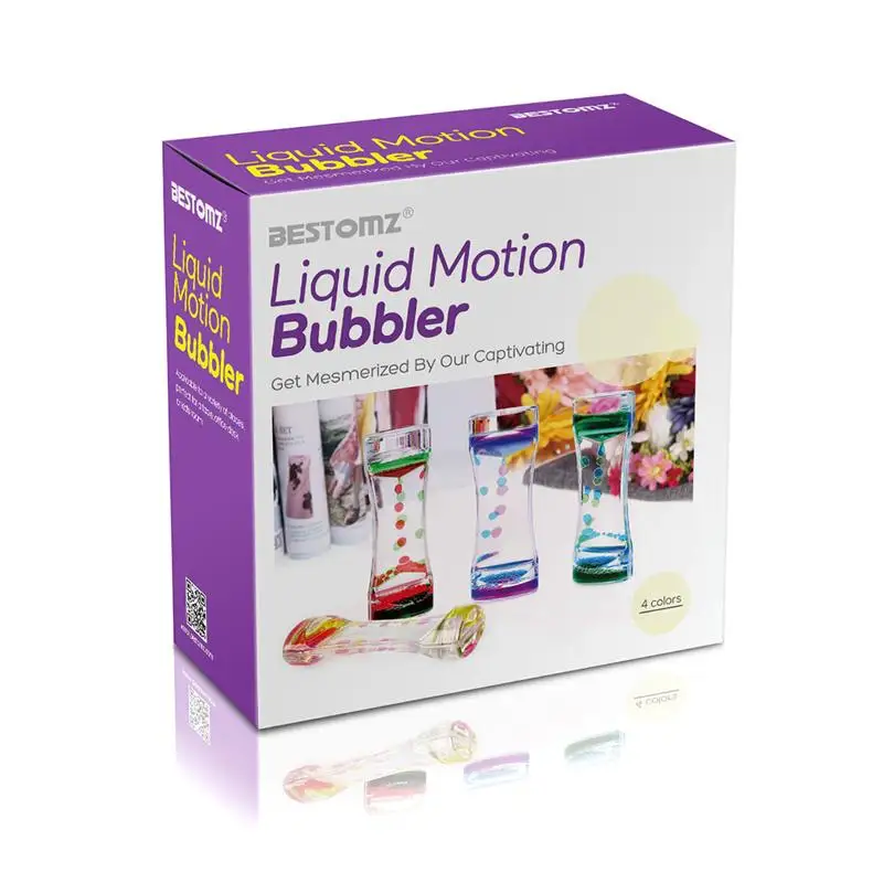 4 шт. двойной Цвета часы масла жидкости движения пузырь таймер с милое тонкой