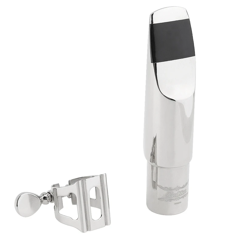 ГОРЯЧАЯ HG серебряный альт мундштук саксофона никелкированная медь Sax рот размер