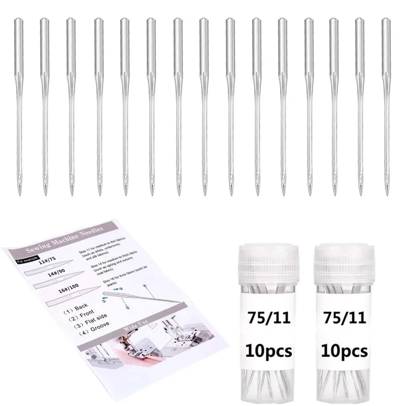 Nonvor 20 штук Универсальный швейных иголок регулярные точка иглы для татуажа