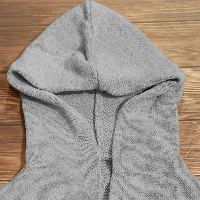 Женский свитер Модный повседневный однотонный длинный кардиган с рукавом