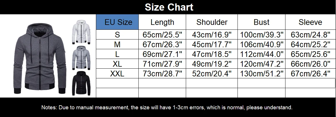 

Casual Sports Men Hoodies Zipper Cardigan Hooded Mens Hoodie Long Sleeve Solid Men's Sweatshirts Hoodie