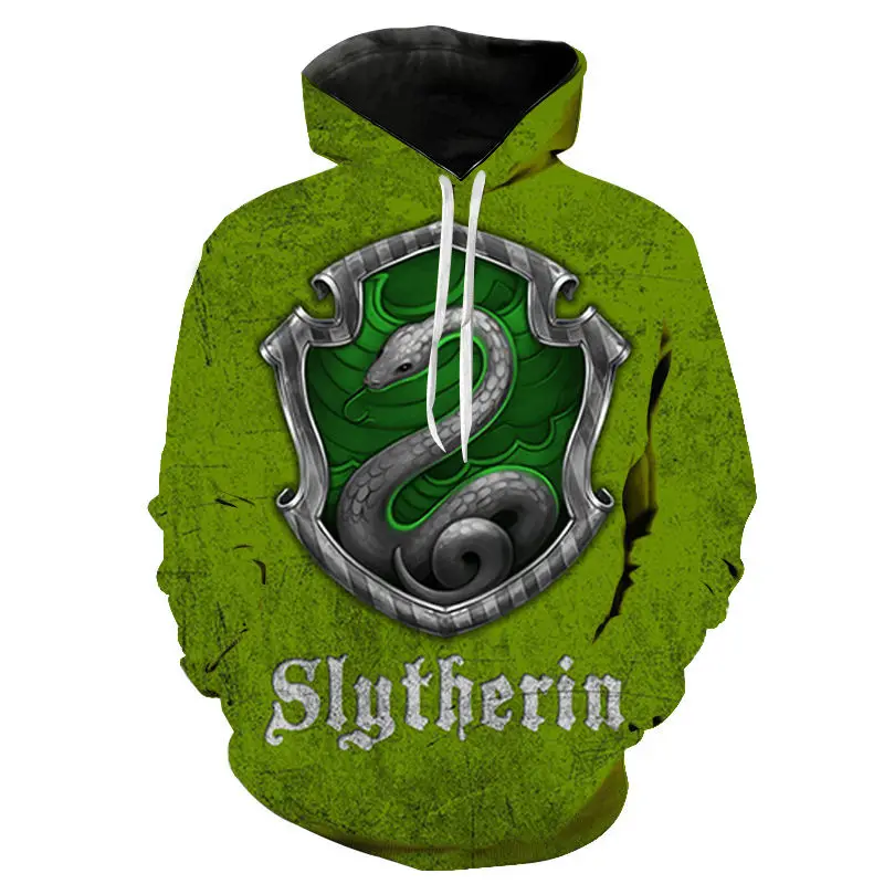 Новинка 2021 модные толстовки Slytherin для мужчин и женщин Детские свитшоты пуловер с