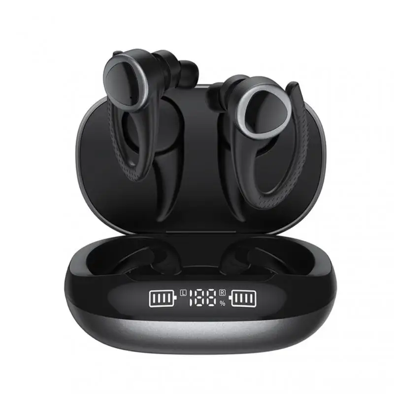 

TWS Ear Hook Headphones Bluetooth V5.1 Wireless Sports Headset Noise Reduction Music Earphones Earbuds For Smartphone With Mic