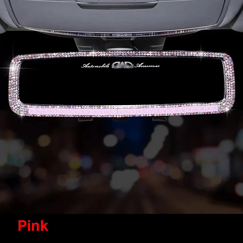 Алмазное украшение для зеркала заднего вида автомобиля со стразами чехол