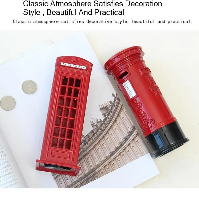 Копилка Ретро Лондон металлический почтовый ящик ремесла украшение дома