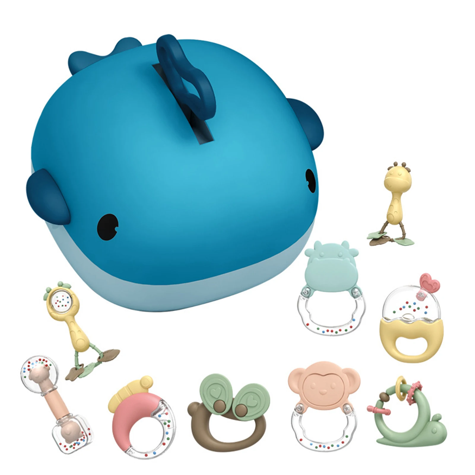 

Детская коробка для хранения китов-погремушек