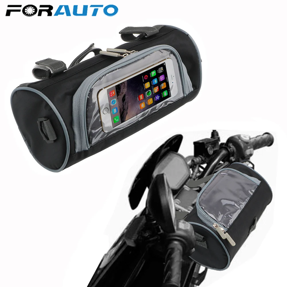 Сумка из водоотталкивающей ткани для хранения вилок на руль электромобиля