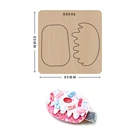 Форма ручной работы для самостоятельного изготовления высекальных пластин инструмент для изготовления высекальных изделий Декор штампы шаблон пончики подходит для больших высекальных машин