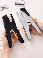 deli high quality hand held manual stapler universal staple school business office supply student stationery binding tool
