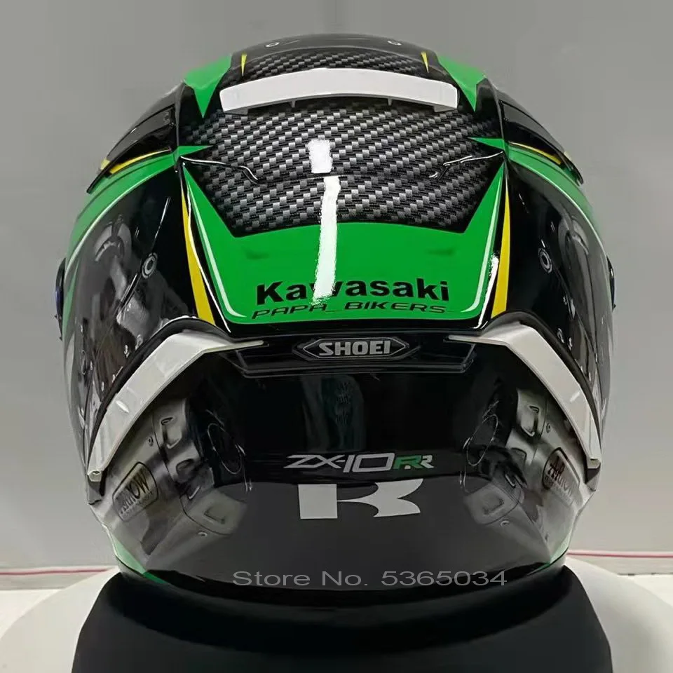 Шлем мотоциклетный SHOEI X14 шлем на все лицо зеленый X-четырнадцать R1 60-е юбилейное