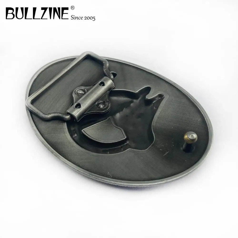 Bullzine wholesale zinc alloy western Horse head belt buckle pewter finish FP-02178 LUXURIOUS cowboy jeans gift | Дом и сад