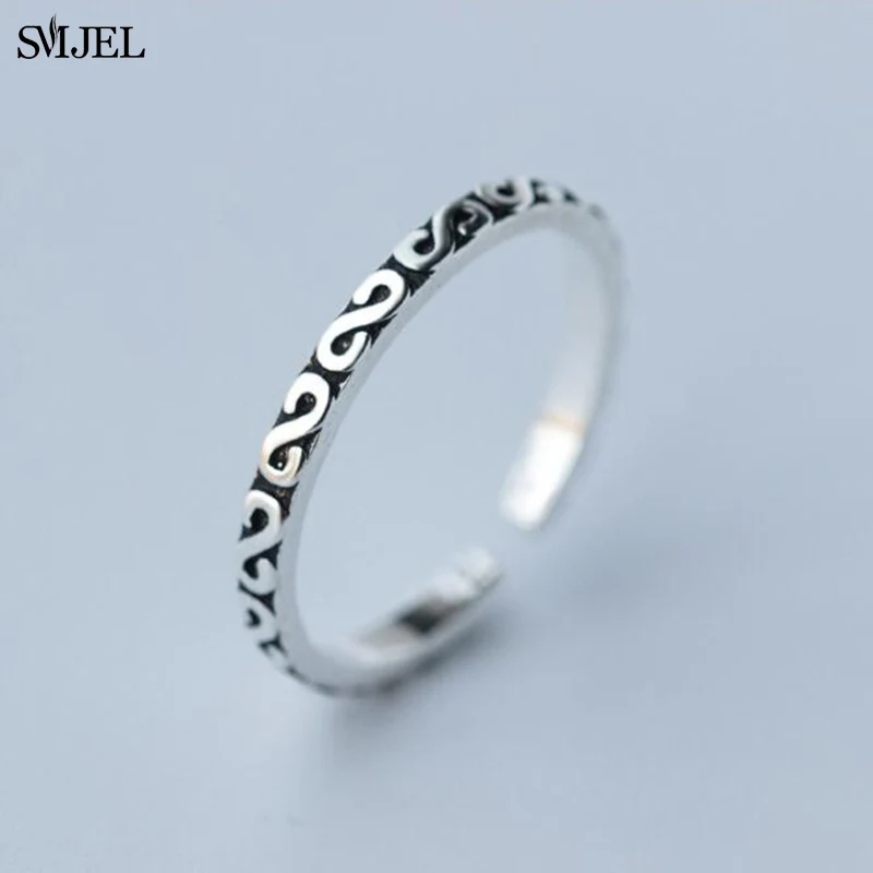 

Vintage Statement Crystal Ring Boho Branches Jewelry Black Stone Round Rings for Women Geometric Leaf Ring anillos de boda