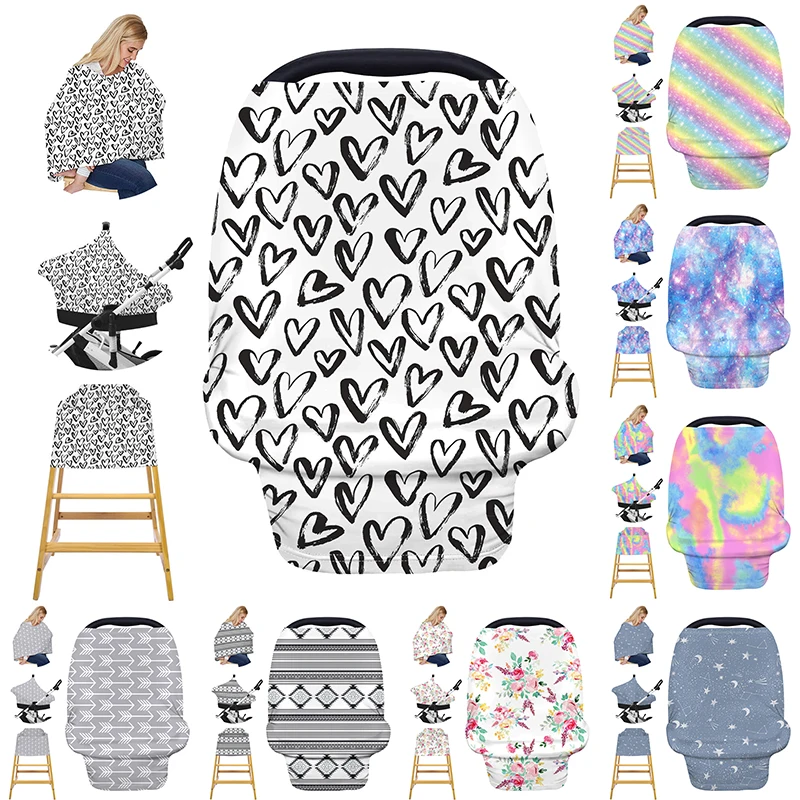 

Mothers Breastfeeding Lactation Scarf 360Â° Full Privacy Coverage Multi-purpose Cover For Stroller Seat Awning Baby Care Cloaks