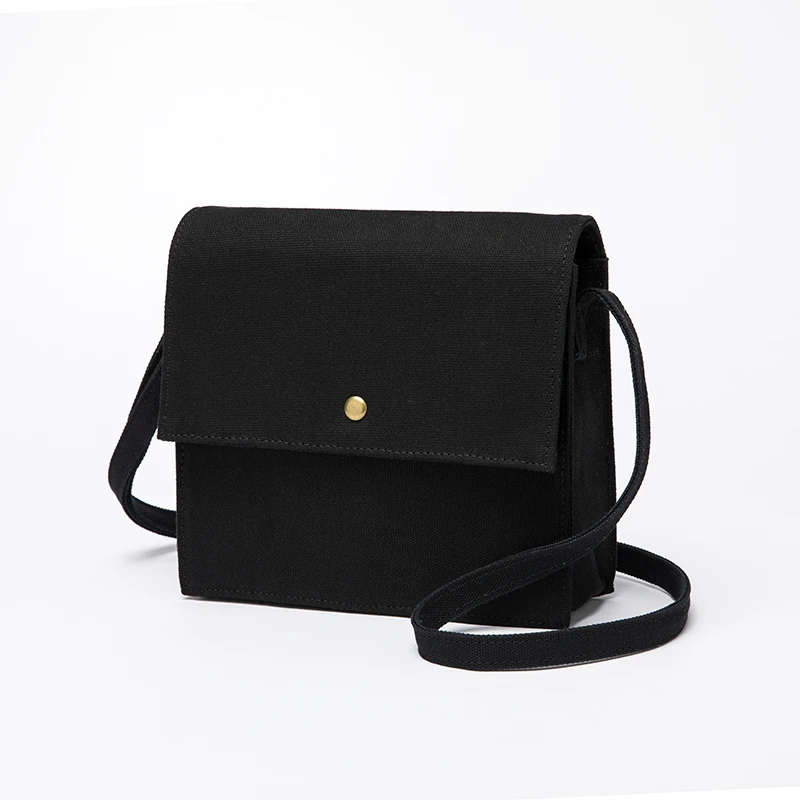 Холщовая женская сумка новая текстурированная нишевая квадратная в западном