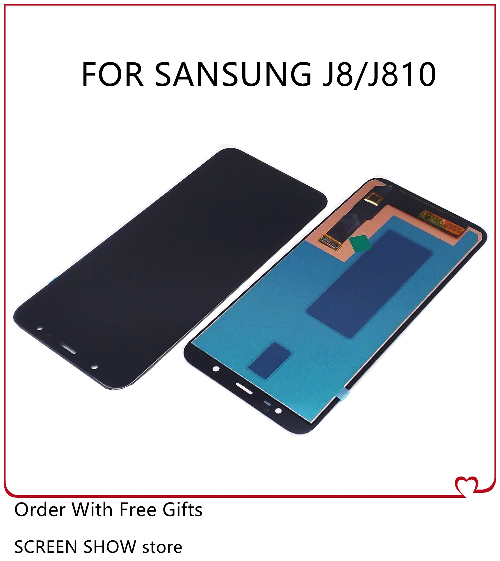 Высококачественный ЖК дисплей AAA + TFT/INCELL/AMOLED J810 для Samsung galaxy J8 2018 J800 J810F J810Y