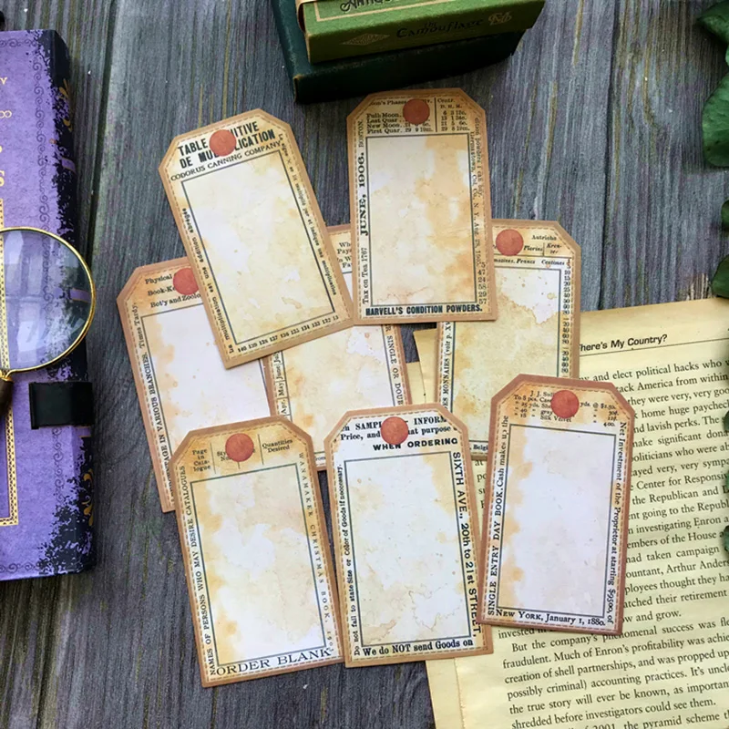 

Old Frame Tag Order Blank Sticker Junk Journal Scrapbook Travel Diary Happy Planner Decorative Sticker