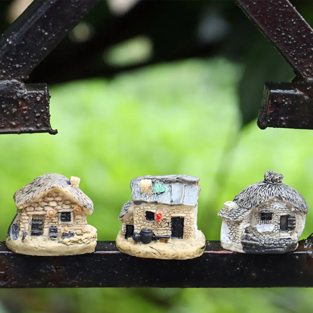 

Миниатюрный домик из полимерной глины, миниатюрное украшение для дома, милый миниатюрный домик «сделай сам» из полимерной глины