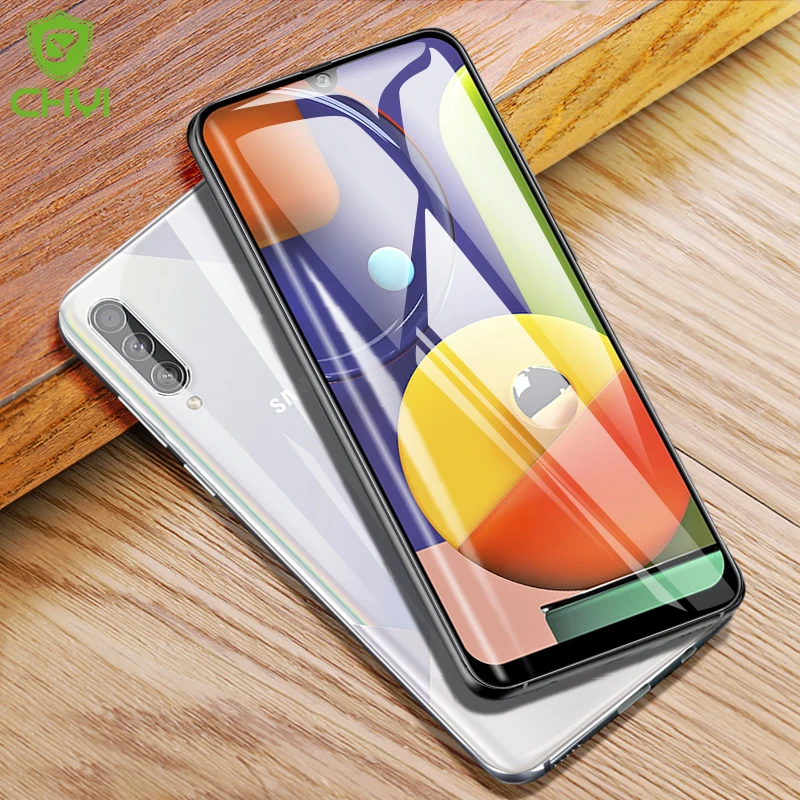 CHYI 3D изогнутая пленка для samsung Galaxy A50S 6,4 дюймов Защитная пленка для экрана A30S A6s Взрывозащищенная гидратационная пленка не закаленное стекло