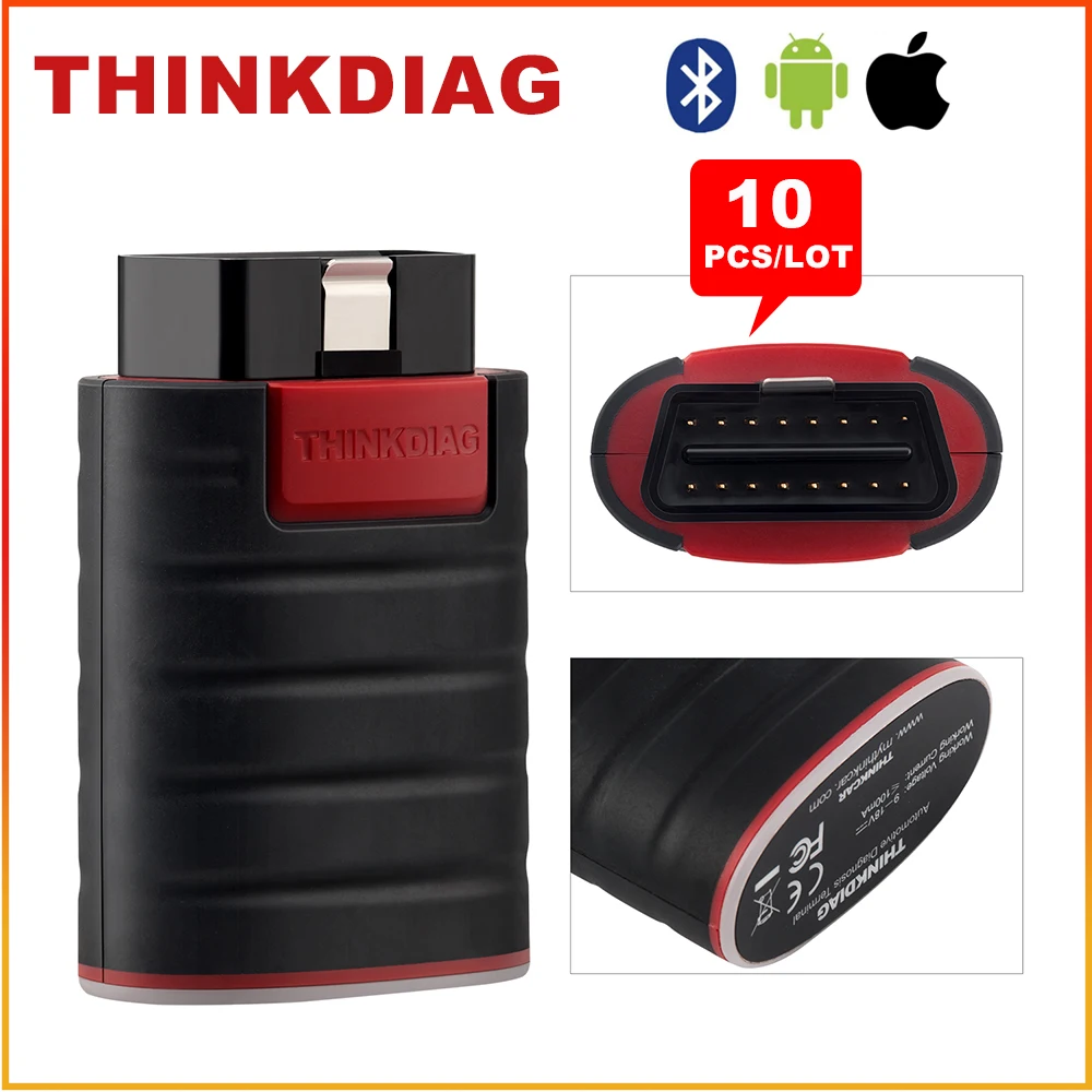 10 шт./лот Thinkcar Thinkdiag полная система диагностический инструмент obdii obd2 Bluetooth Android/IOS