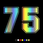 30075#наклейки на авто Цифра 75 водонепроницаемые наклейки на машину наклейка для авто автонаклейка стикер этикеты винила наклейки стайлинга автомобилей украшения на бампере автомобиля несколько размеров без фона