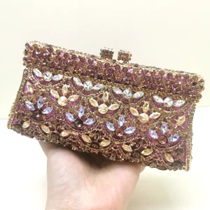 XIYUAN женские Серебристые синие сумки с кристаллами женская сумка-клатч Свадебная металлическая сумочка-клатч Сумки для женщин