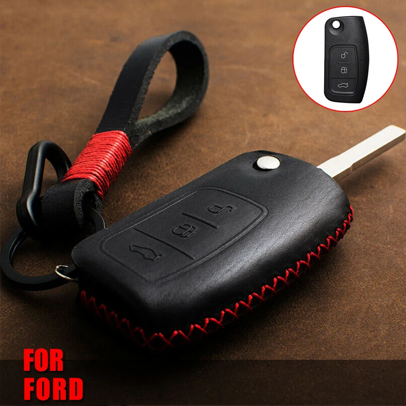 

Чехол для автомобильного пульта дистанционного управления с 3 кнопками для Ford Fiesta Focus Mondeo Falcon B-Max C-Max Eco Sport Galaxy Protector