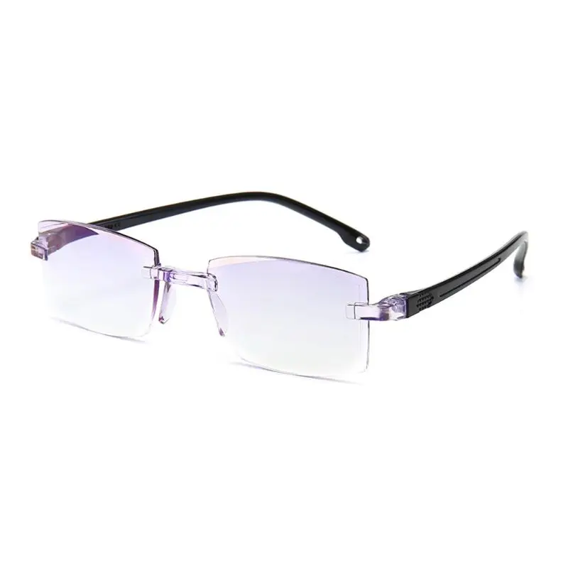 Очки для чтения с защитой от сисветильник света без оправы со стразами + 1 0 5 2 3 4 |