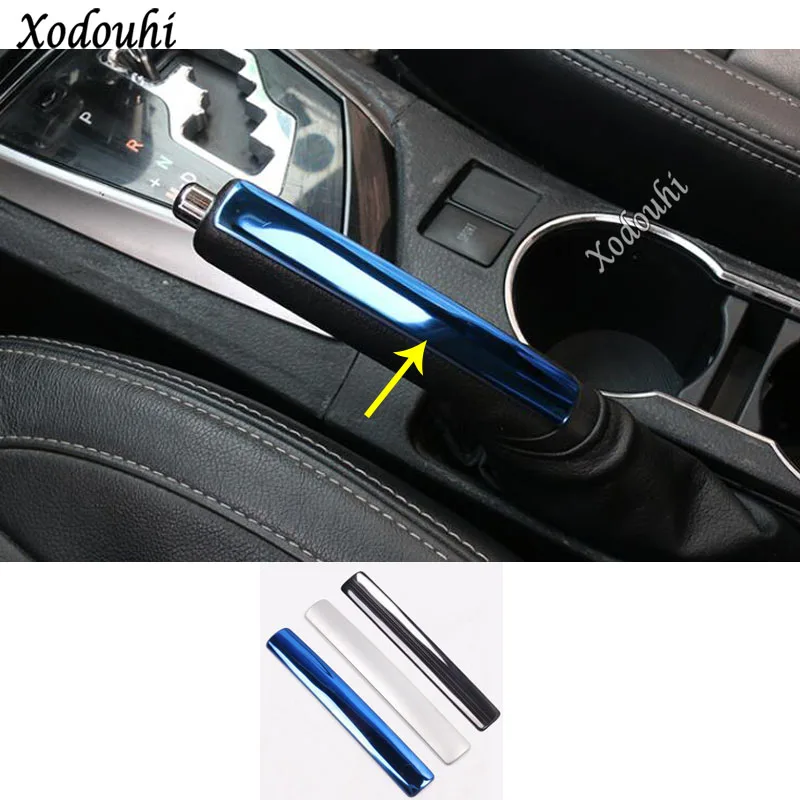 

For Toyota Corolla Altis 2017 2018 2019 Car Body Sticker Armrest Handrail Trim Frame Handbrake Handle Cover Parking Brake 1pcs