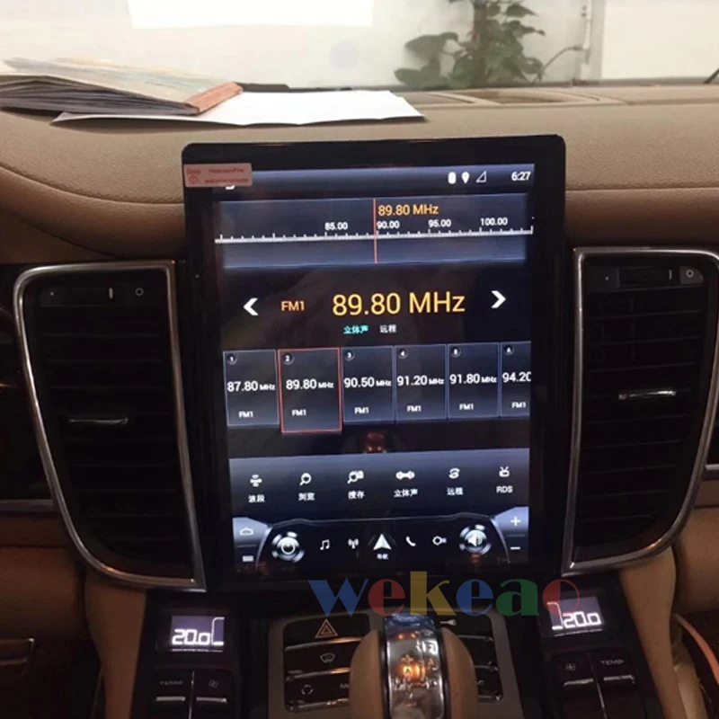 Wekeao вертикальный экран Tesla стиль 10,4 ''Android 7,1 автомобильный Dvd мультимедийный плеер для Porsche Panamera радио Automotivo 2011