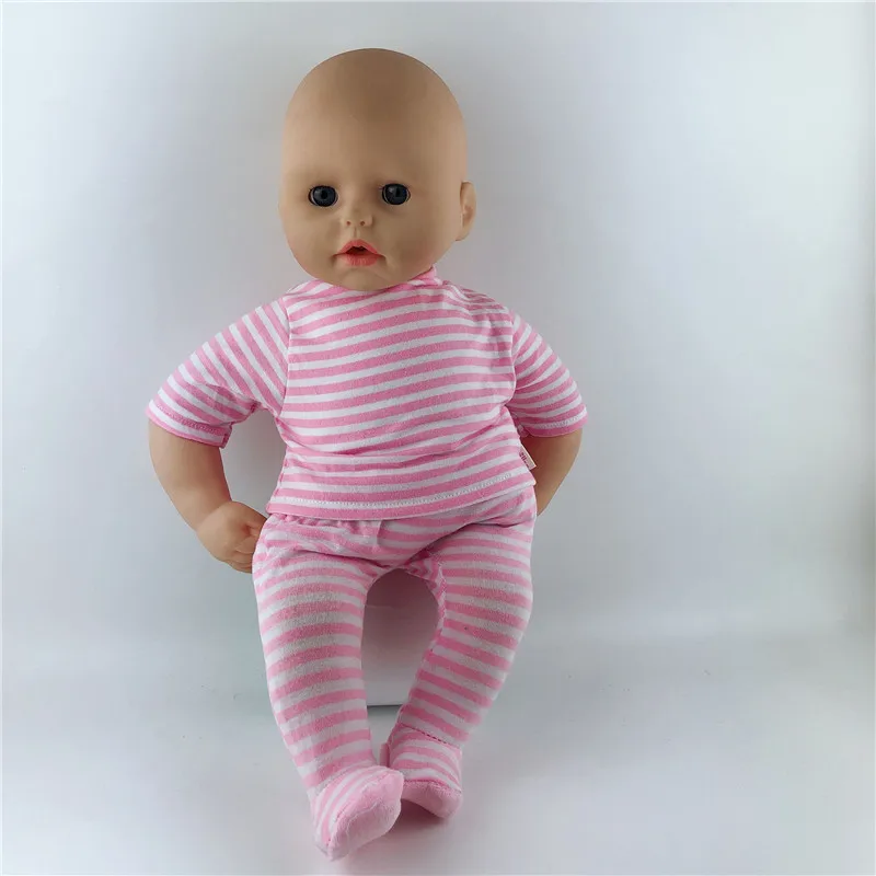 Розовый комбинезон + шапка комплект одежды для куклы подходит 46 см/18 дюймов