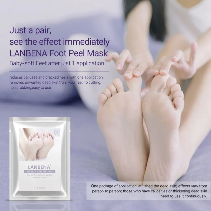 

2pcs/Pair Dead Skin Removal Whitening Foot Care Foot Film Moisturizing Exfoliation Foot Mask Removal Mask
