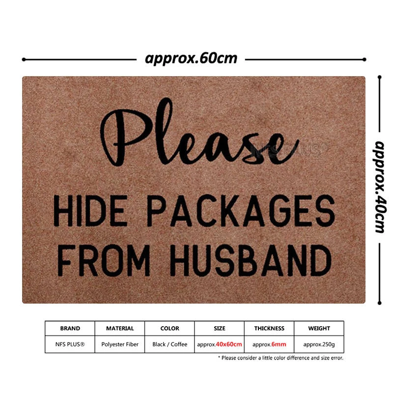 Тонкий декоративный коврик для входной двери смешной 40x60 см пожалуйста скрывайте