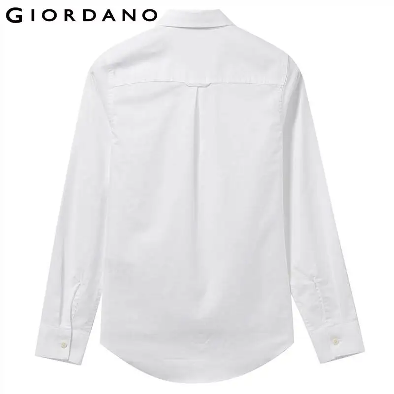 Giordano женская блузка эластичная оксфордская рубашка с длинными рукавами Женская