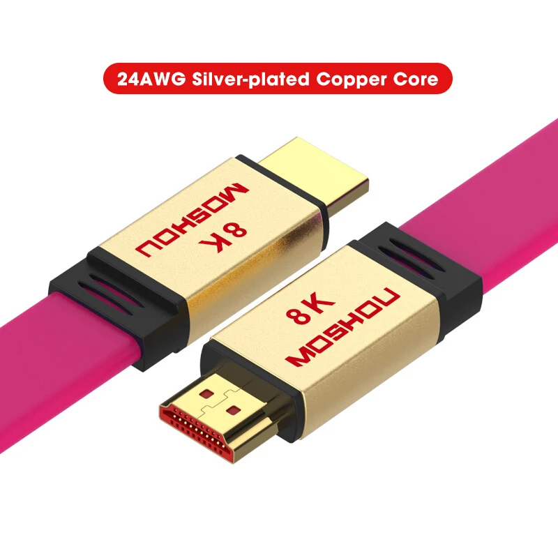 Кабели HDMI UHD HDR 48Gbs 4K @ 60 Гц 8K 120 аудио и видео кабели MOSHOU 2 1 шнур|Кабели VGA| |