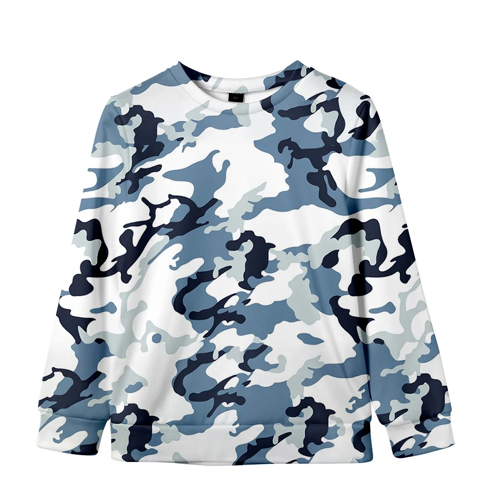 

Kids' camouflage Sweater Boys and Girls Hoodie O-neck Collar Pullovers Regular Sleeve Casual Style